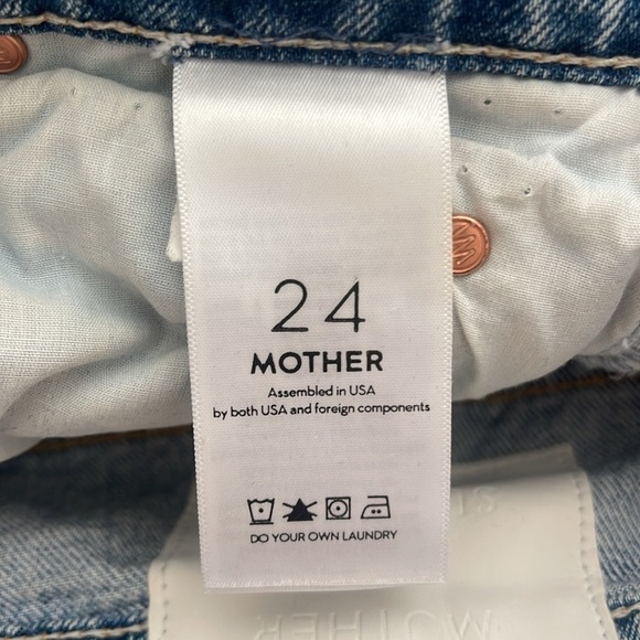 MOTHER Denim The Dazzler Ankle Jean Lost It Size 24 - Picture 8 of 9